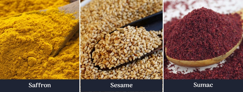 Saffron-sesame-sumac