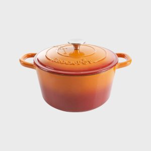 Crock Pot – Round Enameled Cast Iron Dutch Oven – 5 Quart